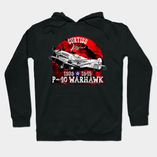 Curtiss P-40 Warhawk  USAF WW2 Fighter Aircraft Hoodie